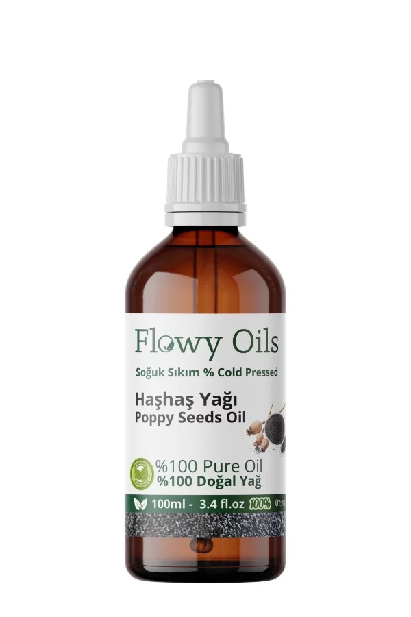 Toptan Haşhaş Yağı %100 Doğal Bitkisel Sabit Yağ Poppy Seeds Oil 100ml