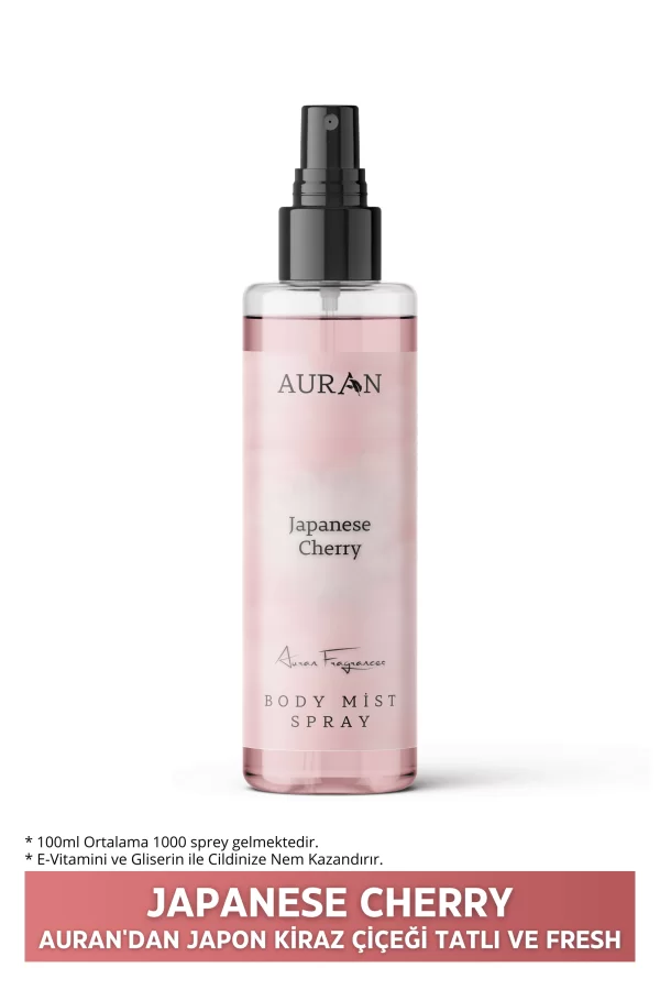 Toptan Japon Kirazı Parfümlü Vücut Spreyi Japanese Cherry Body Mist Spray 100ml