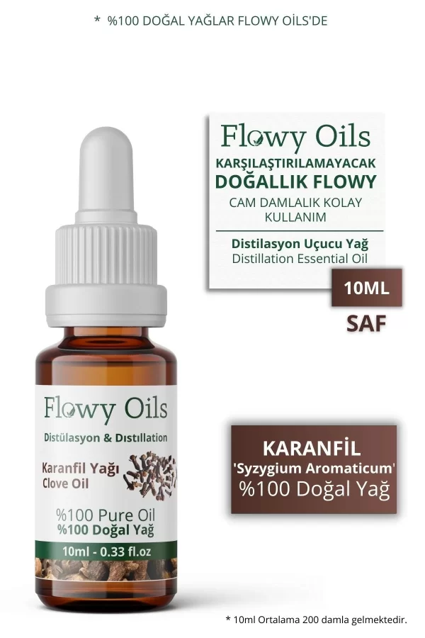 Toptan Karanfil Yağı %100 Doğal Bitkisel Uçucu Yağ Clove Oil 10ml