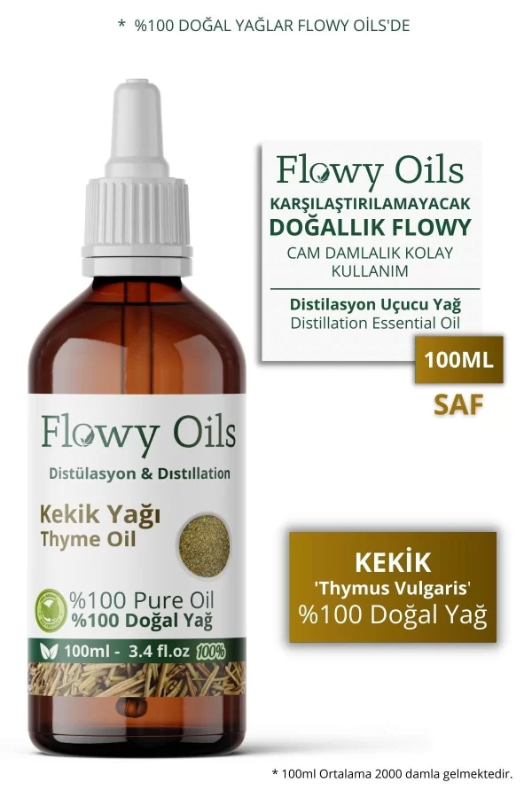 Toptan Kekik Yağı %100 Doğal Bitkisel Uçucu Yağ Thyme Oil 100ml