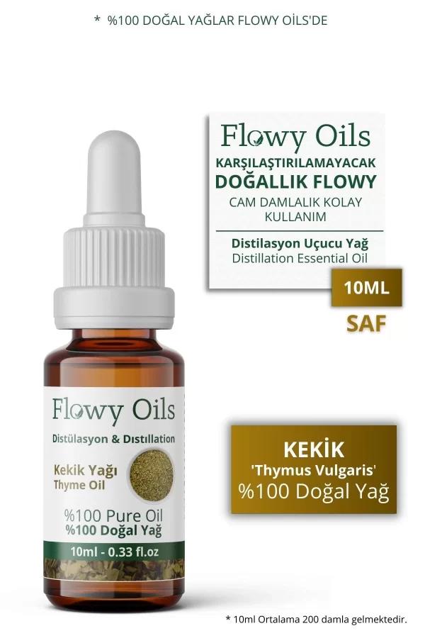 Toptan Kekik Yağı %100 Doğal Bitkisel Uçucu Yağ Thyme Oil 10ml