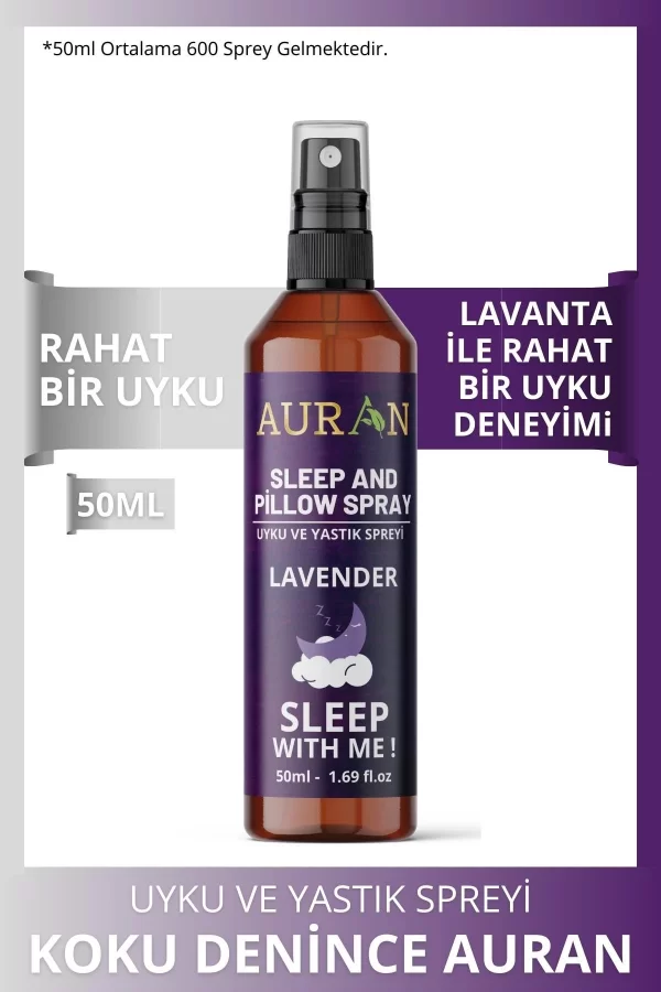 Toptan Lavanta Uyku ve Yastık Spreyi Rahatlatıcı Uyku ve Dinlenme Spreyi 50ml