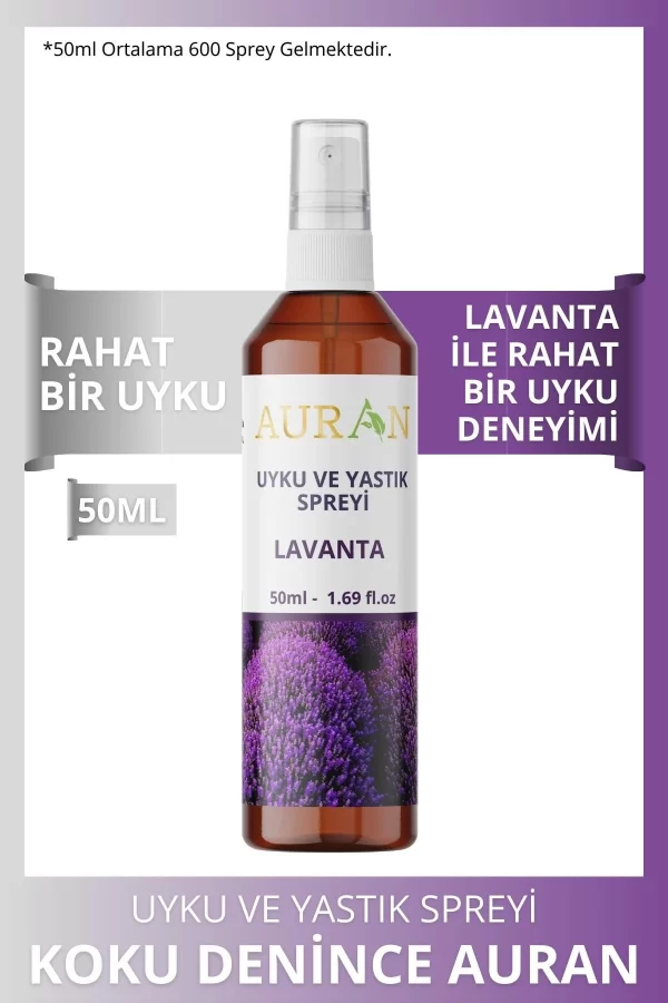 Toptan Lavanta Uyku ve Yastık Spreyi Rahatlatıcı Uyku ve Dinlenme Spreyi 50ml