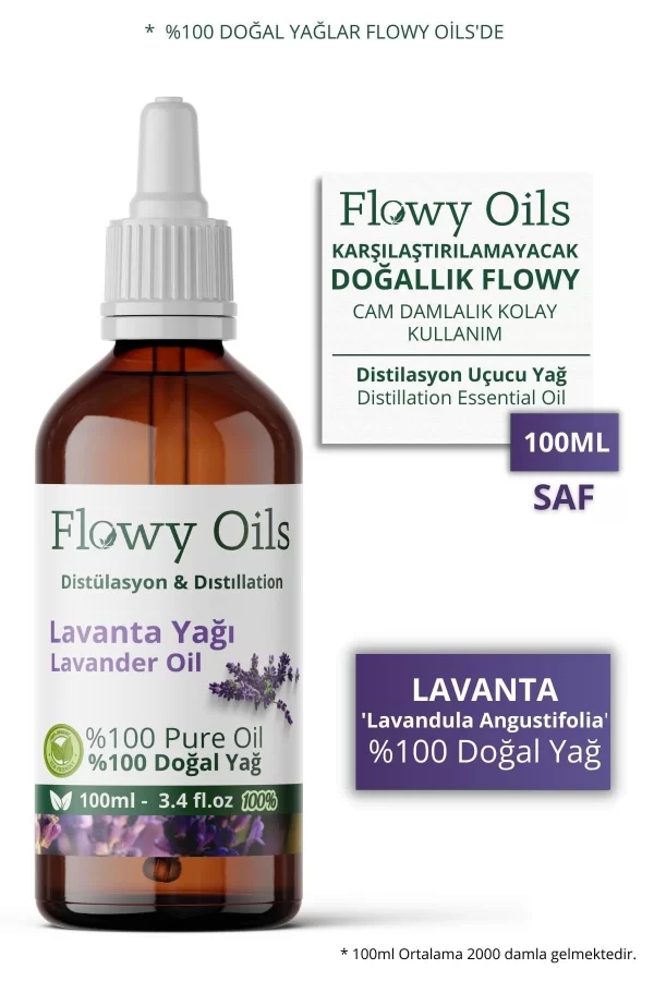 Toptan Lavanta Yağı %100 Doğal Bitkisel Uçucu Yağ Lavender Oil100ml