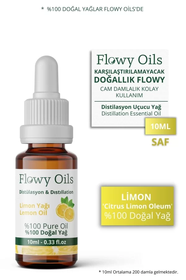 Toptan Limon Yağı %100 Doğal Bitkisel Uçucu Yağ Lemon Oil 10ml