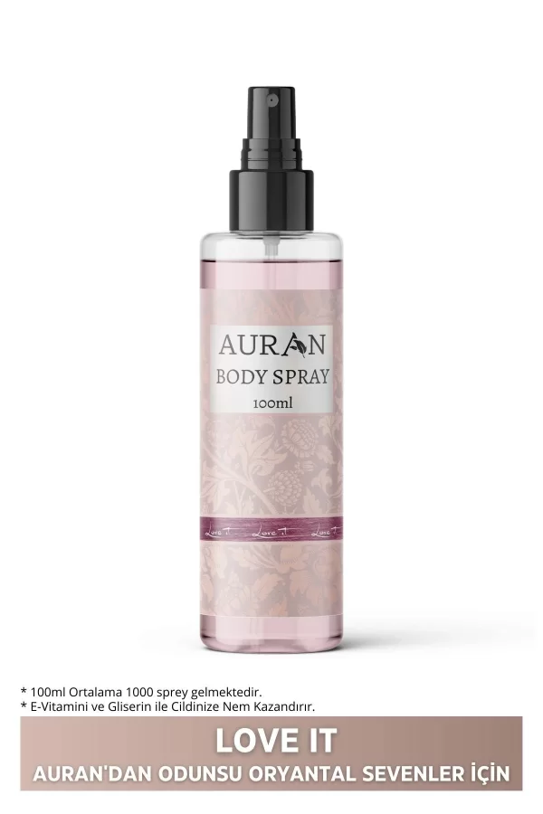 Toptan Love It Parfümlü Vücut Spreyi Love It Body Mist Spray 100ml