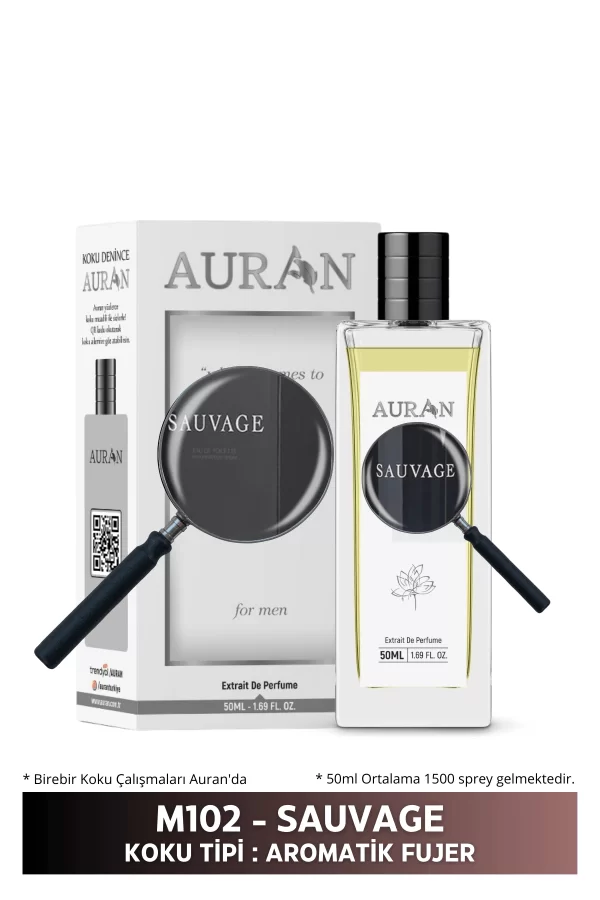 Toptan M102 - Sauvage Erkek Parfüm AROMATİK FUJER 50ml