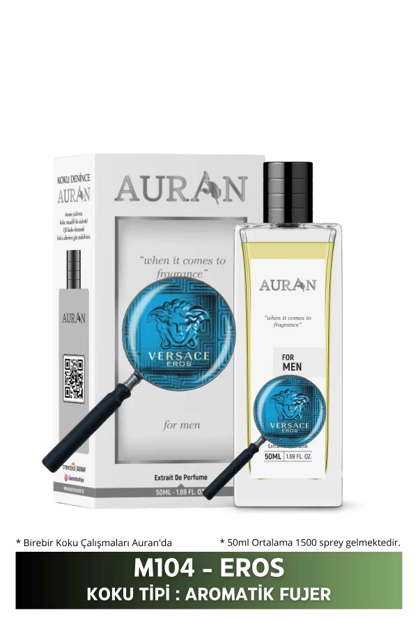 Toptan M104 - Eros Erkek Parfüm AROMATİK FUJER 50ml