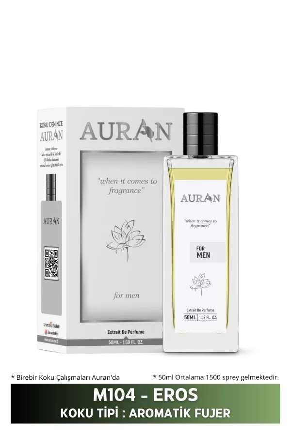 Toptan M104 - Eros Erkek Parfüm AROMATİK FUJER 50ml