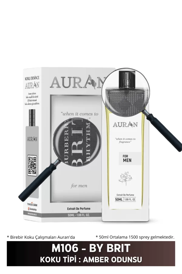 Toptan M106 - Burberry Brit Erkek Parfüm AMBER ODUNSU 50ml