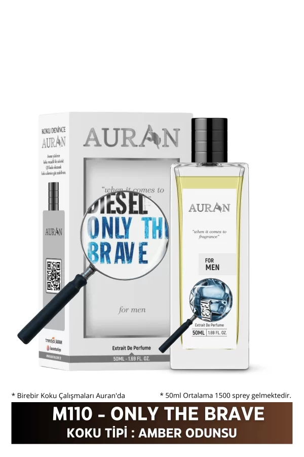 Toptan M110 - Only The Brave  Erkek Parfüm AMBER ODUNSU 50ml