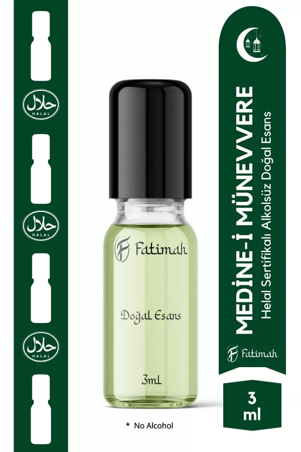 Toptan Medine-i Münevvere Doğal Esans Alkolsüz Esans Esansiyel yağ Roll On Esans Natural Essence 3ml