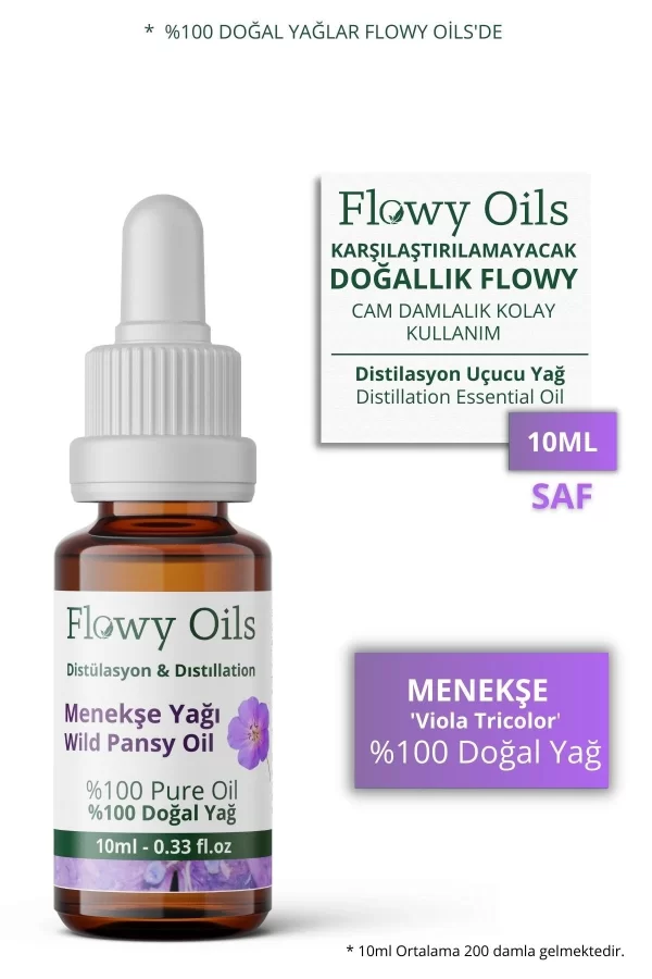 Toptan Menekşe Yağı %100 Doğal Bitkisel Uçucu Yağ Wild Pansy Oil 10ML