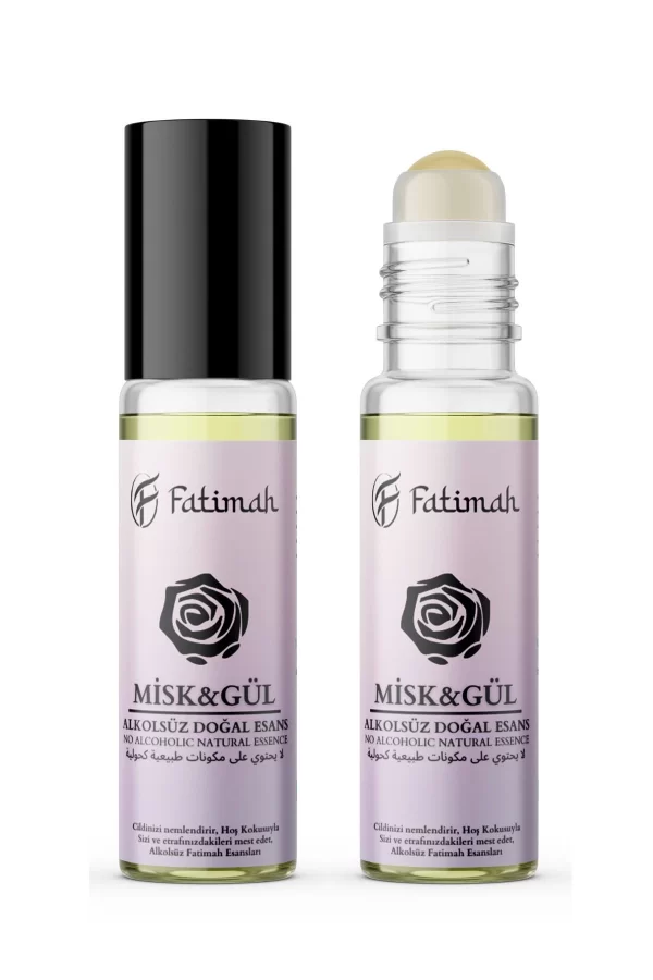 Toptan Misk&gül Kokusu Doğal Esans Alkolsüz Esans Esansiyel Yağ Roll On Esans Natural Essence 10ml