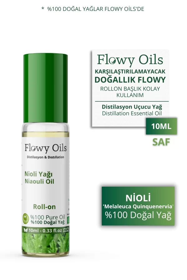 Toptan Nioli Yağı Saf Roll-On %100 Doğal Bitkisel Uçucu Yağ Niaouli Essential Oil 10ml