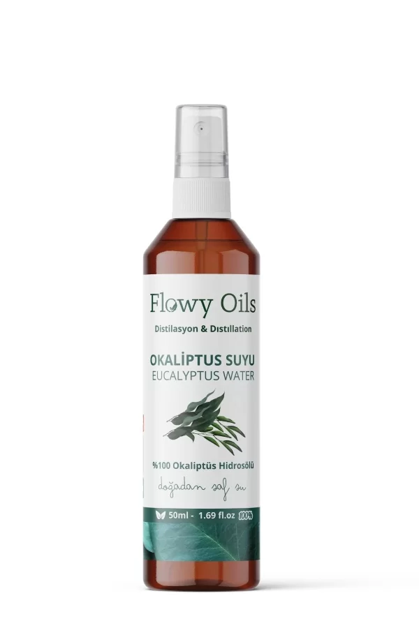 Toptan Okaliptus Suyu Arındırıcı Tonik %100 Tam Saf Doğal Yağlı Distilasyon Hidrosöl Suyu Eucalyptus  50ml