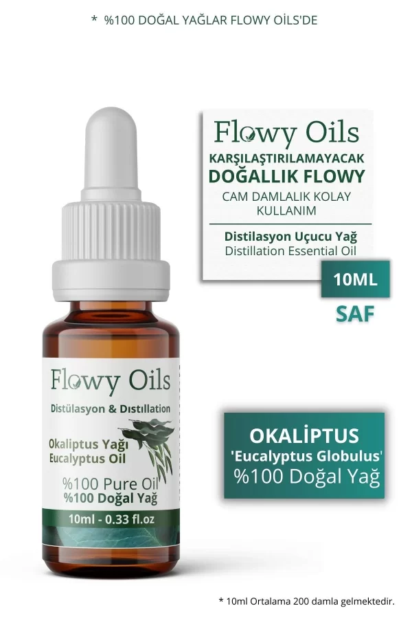 Toptan Okaliptüs Yağı %100 Doğal Bitkisel Uçucu Yağ Eucalyptus oil 10ml