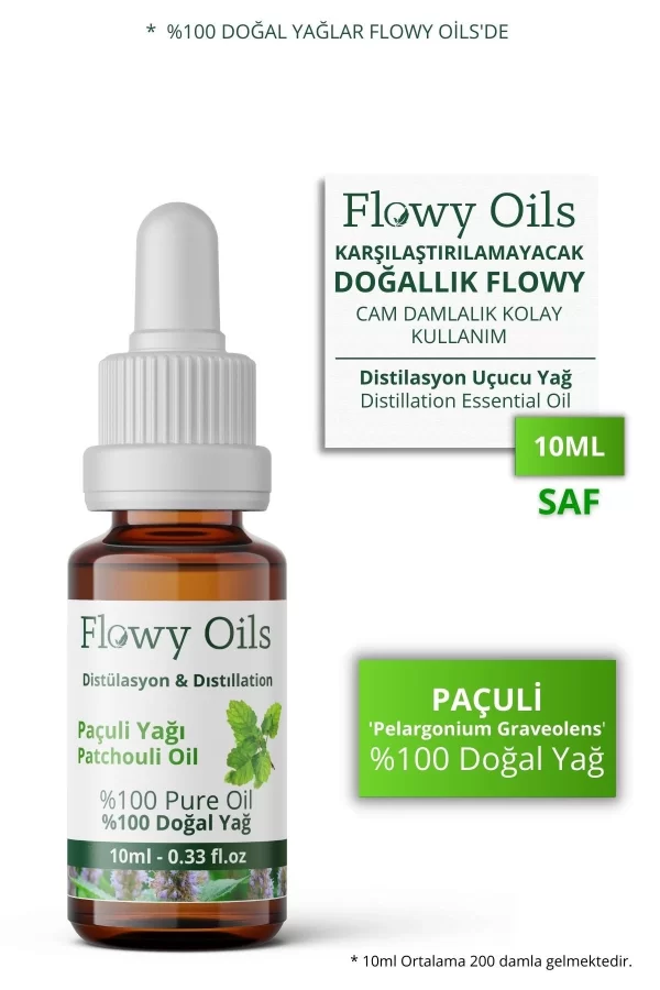 Toptan Paçuli Yağı %100 Doğal Bitkisel Uçucu Yağ 10ml