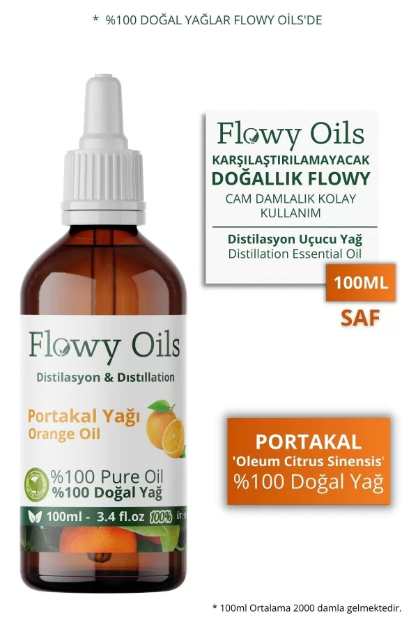 Toptan Portakal Yağı %100 Doğal Bitkisel Uçucu Yağ Orange Oil 100ml