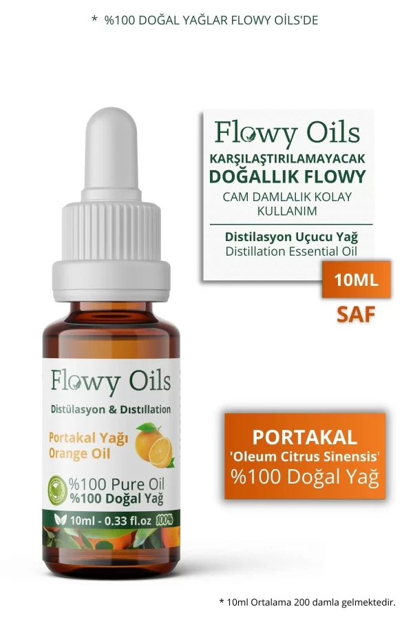 Toptan Portakal Yağı %100 Doğal Bitkisel Uçucu Yağ Orange Oil 10ml