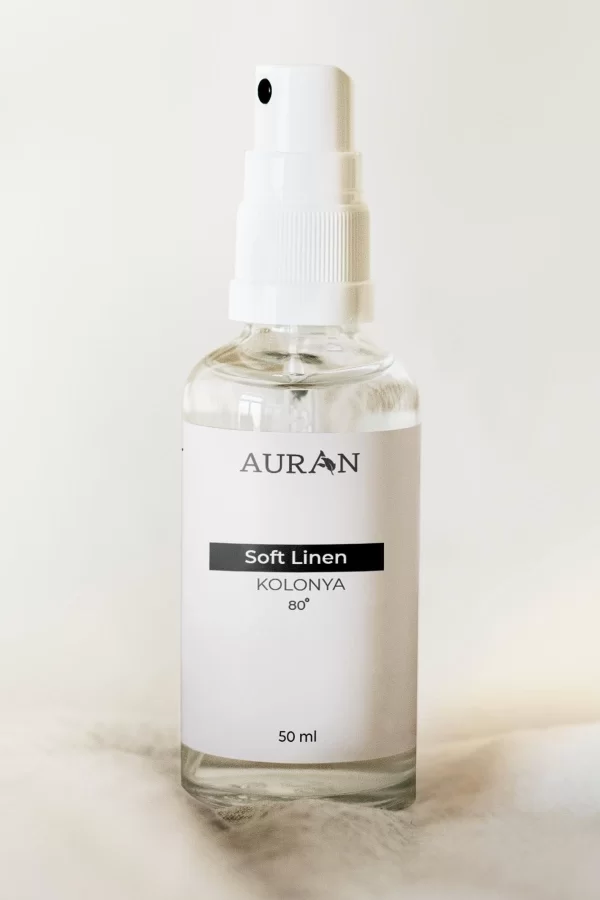 Toptan Soft Linen Cam Şişe 80 Derece Kolonya 50ml