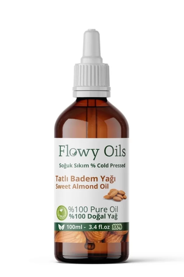 Toptan Tatlı Badem Yağı %100 Doğal Bitkisel Sabit Yağ Sweet Almond Oil 100ml