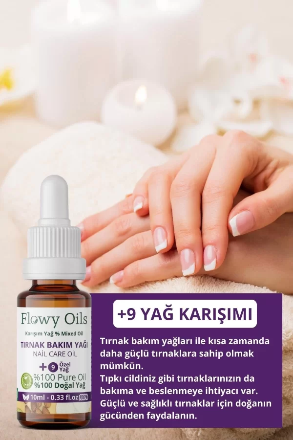 Toptan Tırnak Bakım Yağı +9 Yağ İçeren %100 doğal karışım Nail Care Oil 10ml