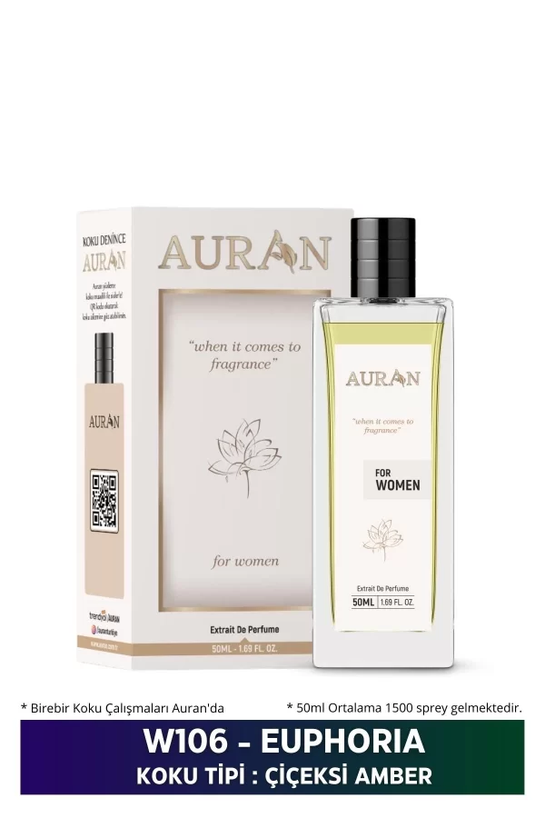 Toptan W106 - Euphoria Kadın Parfüm ÇİÇEKSİ AMBER 50ml