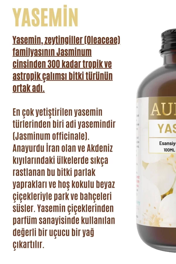 Toptan Yasemin Saf Esansiyel Uçucu Koku Yağı