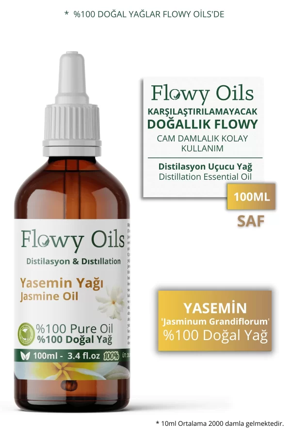 Toptan Yasemin Yağı %100 Doğal Bitkisel Uçucu Yağ Jasmine Oil 100ml