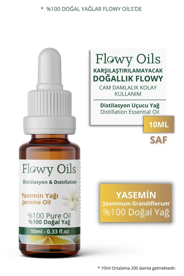 Toptan Yasemin Yağı %100 Doğal Bitkisel Uçucu Yağ Jasmine Oil 10ml