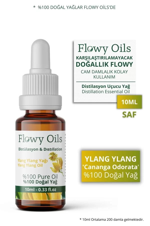 Toptan Ylang Ylang Yağı %100 Doğal Bitkisel Uçucu Yağ 10ml