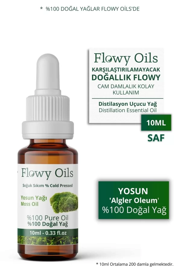 Toptan Yosun Yağı %100 Doğal Bitkisel Sabit Yağ Moss Oil 10ml