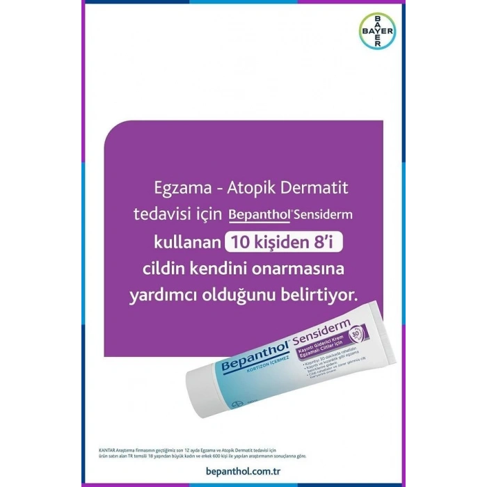 Bepanthol Sensiderm, Egzema-kaşıntı Kremi 50g