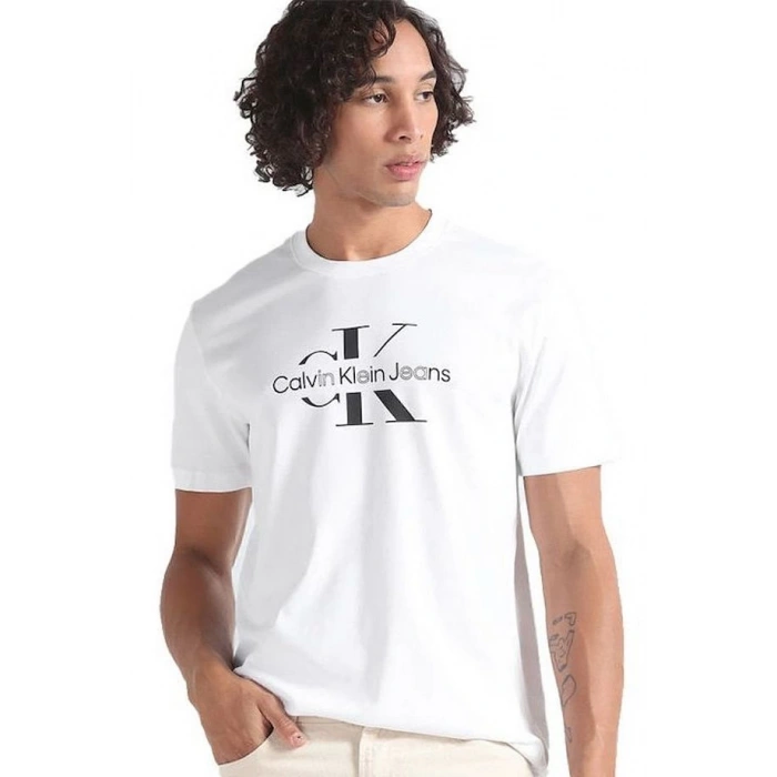 Calvin Klein DISRUPTED OUTLINE MONOLOGO TEE