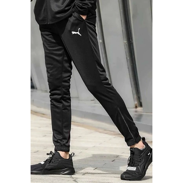 Puma Günlük Kullanıma ve Antrenmana Uygun Erkek Siyah Eşofman Altı