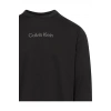 Calvin Klein Erkek Regular Fit Pamuklu Bisiklet Yaka Uzun Kollu Siyah T-Shirt