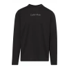 Calvin Klein Erkek Regular Fit Pamuklu Bisiklet Yaka Uzun Kollu Siyah T-Shirt