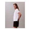 Calvin Klein Jeans Yuvarlak Yaka Baskılı Beyaz Kadın T-Shirt