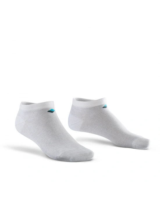 Gümüş Terapi Patik Çorap / Unisex Beyaz