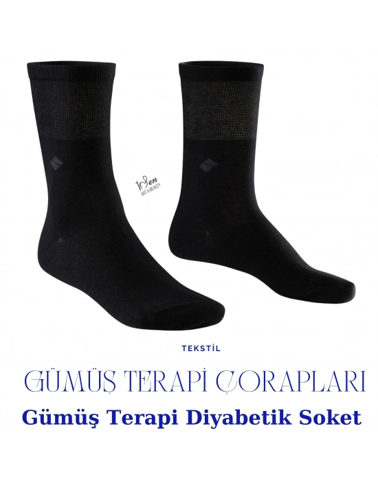 Gümüş Terapi Diyabetik Soket Çorap (Unisex)