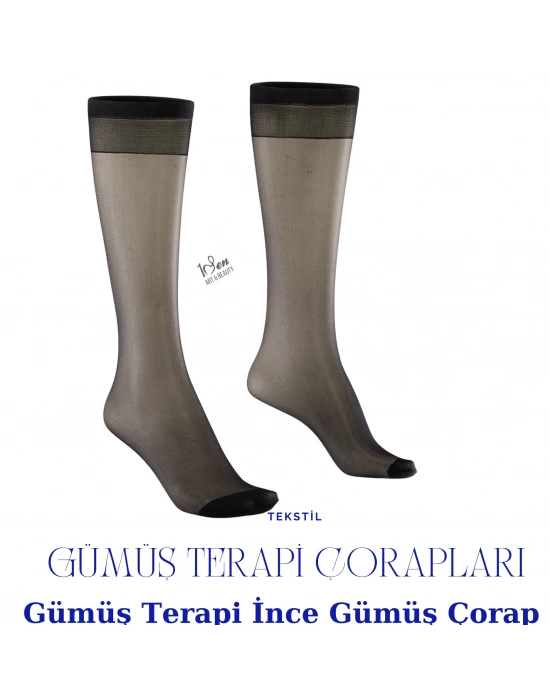 Gümüş Terapi İnce Gümüş Çorap / Kadın