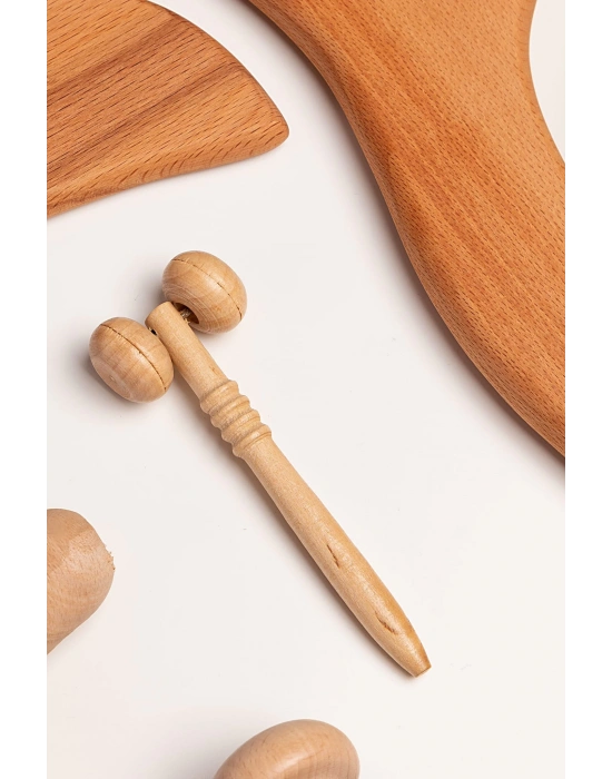 Maderoterapi Ahşap Yüz ve Göz Masaj Aleti – Yüz Masaj Aleti