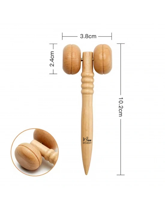 Maderoterapi Ahşap Yüz ve Göz Masaj Aleti – Yüz Masaj Aleti