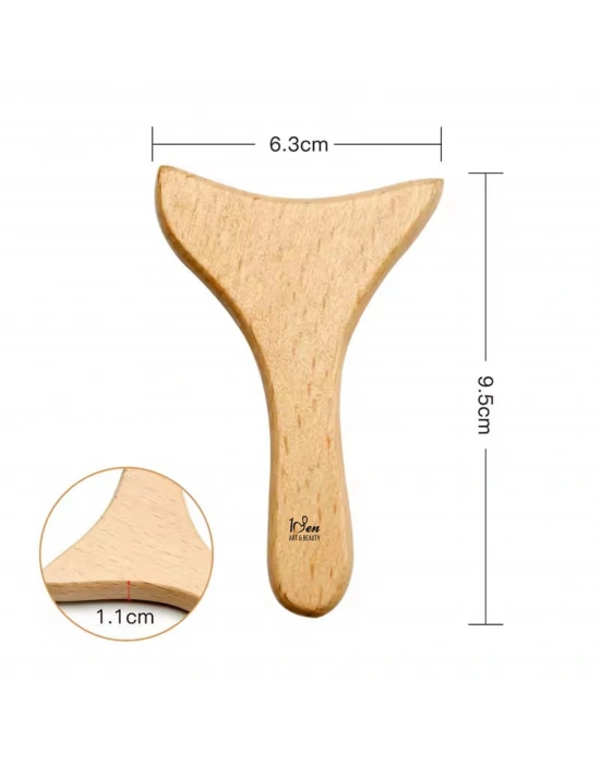 Maderoterapi Gua Sha Ahşap Masaj Aleti - Yüz Masaj Aleti