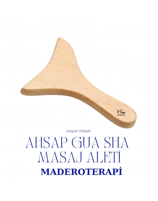 Maderoterapi Gua Sha Ahşap Masaj Aleti - Yüz Masaj Aleti