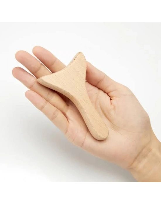 Maderoterapi Gua Sha Ahşap Masaj Aleti - Yüz Masaj Aleti