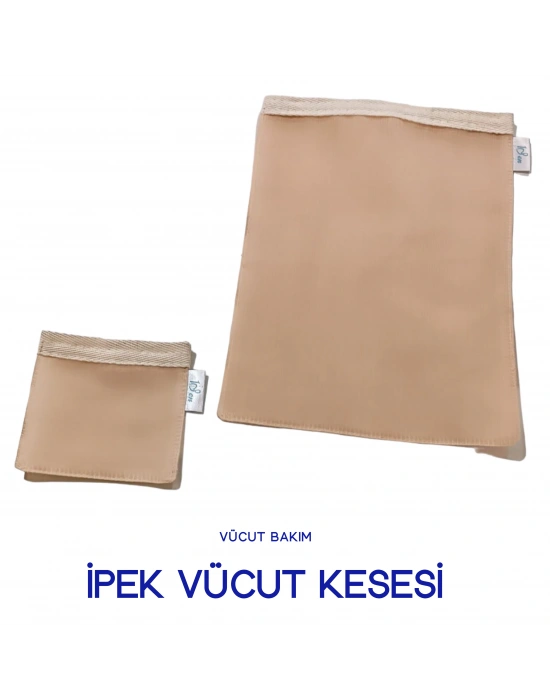 Dut İpeği Yüz ve Vücut Kesesi Seti | Doğal Peeling ve Cilt Arındırma