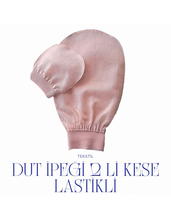 Dut İpeği Yüz ve Vücut Kesesi Seti | Doğal Peeling ve Cilt Arındırma