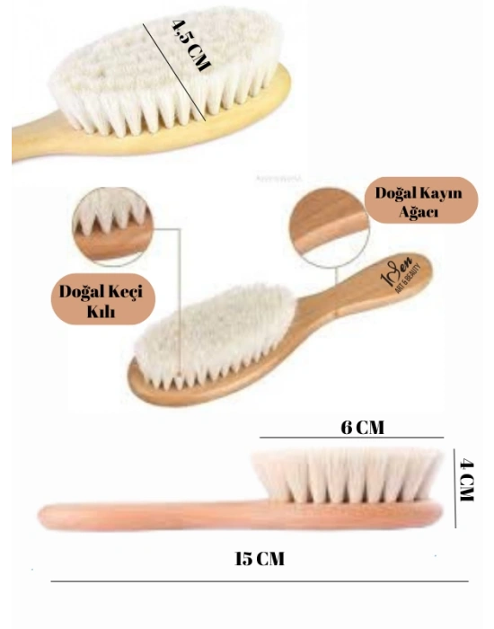 Keçi Kılı Yüz Fırçası – Hassas ve Doğal Cilt Bakımı